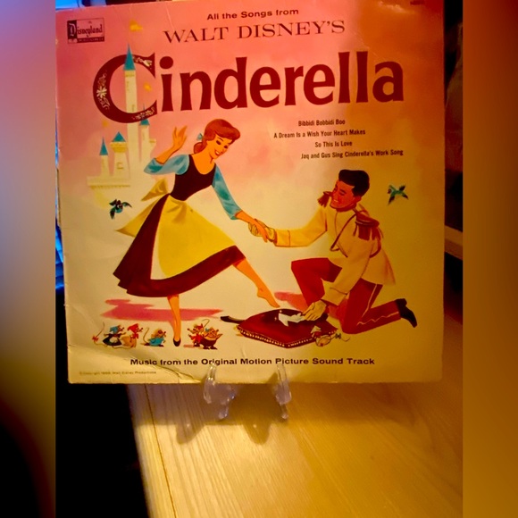 1963 Cinderella Original Motion Picture Soundtrack Record [Vinyl] Walt Disney - Picture 1 of 5